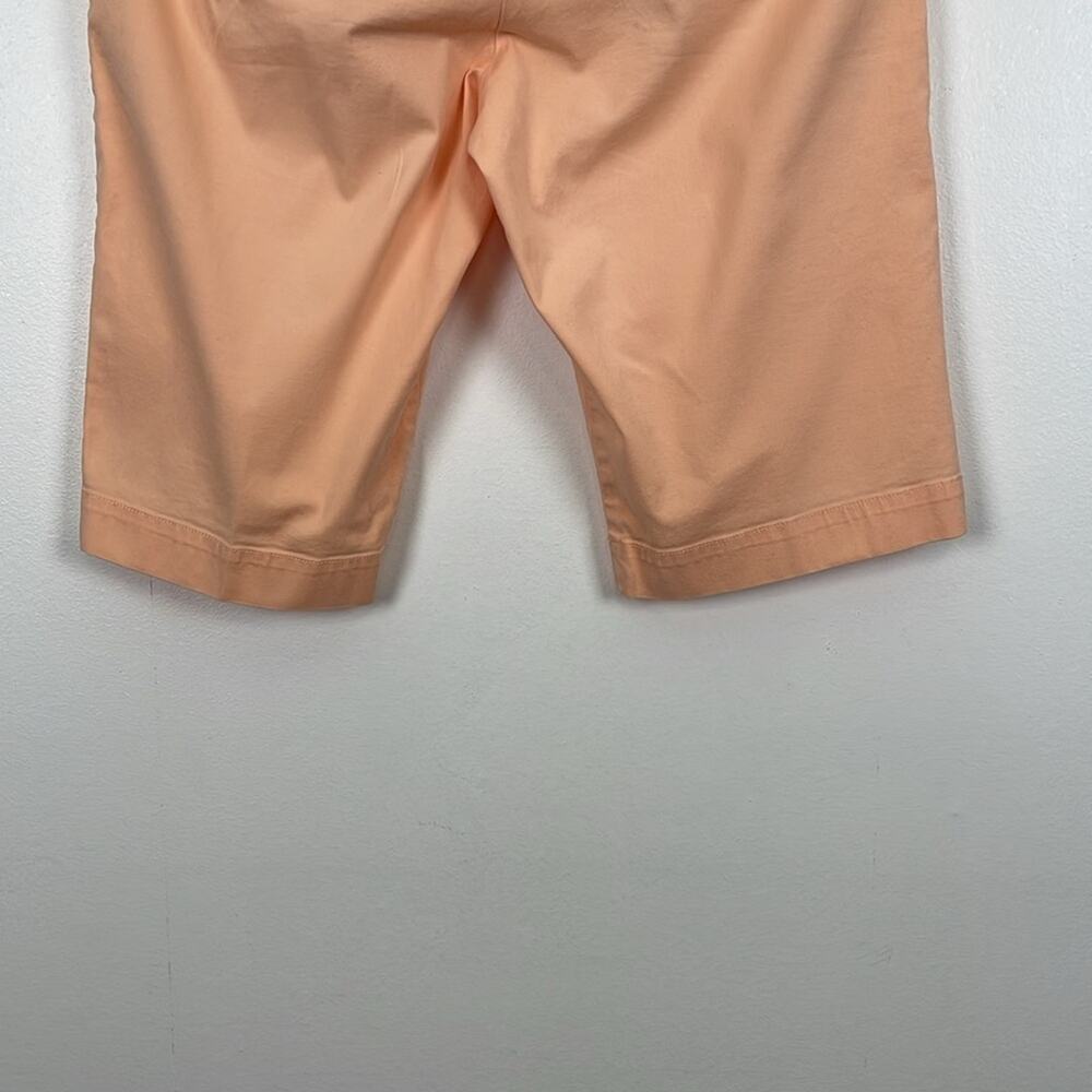 Vineyard Vine Womens 10 Orange Bermuda Shorts 4 Pockets Casual Relaxed Pant - Picture 6 of 9